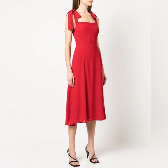 Reformation Twilight Tie Shoulder Midi Dress - Picture 4 of 7